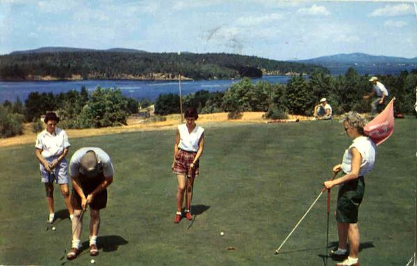 Golfing At Tupper Lake, Adirondack State Park New York