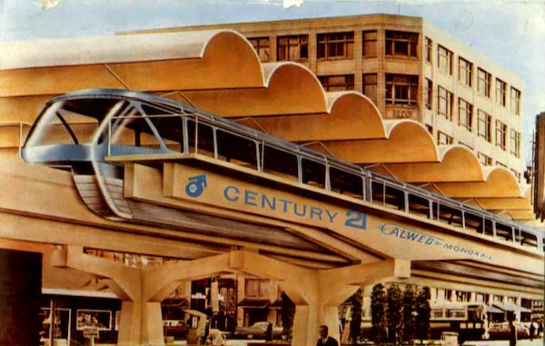 The Monorail For The Seattle World's Fair 1962 Seattle World's Fair