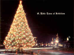 The Christmas City Bethlehem, PA Postcard Postcard
