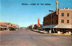 Pecos , Oak Street Postcard