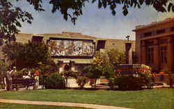 Plaza And Fountain Adjoining Science Building Rose-Croix University Postcard