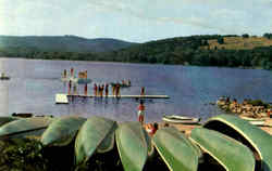 Boating And Bathing Canoes & Rowboats Postcard Postcard