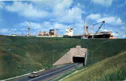 Eisenhower Lock Tunnel Massena, NY Postcard Postcard