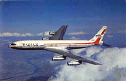Boeing 707-320C Jet Aircraft Postcard Postcard