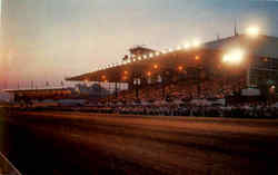 Club House & Grandstand Postcard