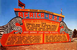 Entrance Gate To Africa U.S.A Postcard