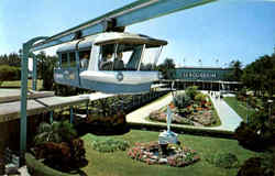 Miami Seaquarium Space Rail Postcard