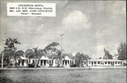 CREIGHTON MOTEL, 3600 4 St. petersburg Postcard