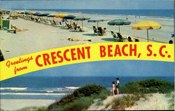 Crescent Beach South Carolina Postcard Postcard