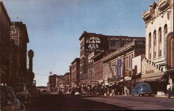 Scene Looking West on Park Street Butte Montana