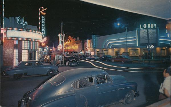 Night Scene on Juarez Avenue Mexico John Floodberg