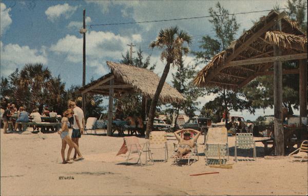 Beautiful Picnic Area on Siesta Beach Sarasota Florida