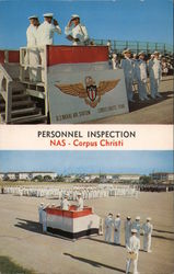 Personnel Inspection NAS Postcard