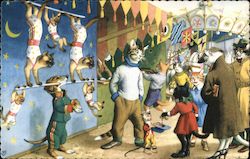 Animals at the Circus Postcard