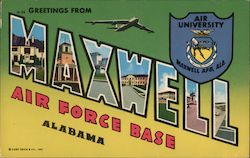 Greetings From Maxwell Air Force Base Alabama Postcard Postcard Postcard