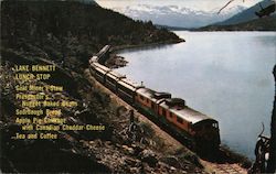 The White Pass & Yukon Railway Skirts the Shores of Historic Lake Bennett Carcross, YT Canada Railroad (Scenic) Postcard Postcar Postcard
