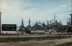 U.S. Navy Pier - Naval Station Postcard