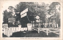 Friendly Pines Motor Court New Bern, NC Postcard Postcard Postcard