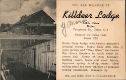 Killdeer Lodge Postcard