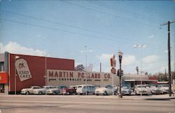 Martin Pollard Company OK Used Cars Postcard