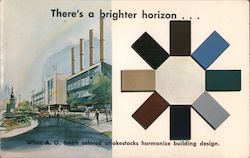 A.O. Smith Colored Smokestacks, A.O. Smith Corporation Postcard