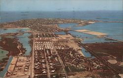 An Unusual Aerial View of the City Postcard