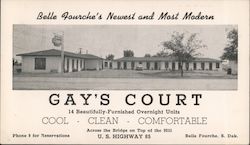 Gay's Court Belle Fourche, SD Postcard Postcard Postcard