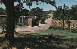 Shady, Tree-Lined Gateway American Airlines Stewardess College Fort Worth, TX Postcard Postcard Postcard