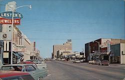 Street Scene Looking North Postcard