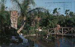 "Tiki Gardens" Postcard