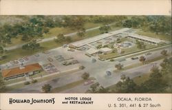 Howard Johnson's Motor Lodge and Restaurant Postcard