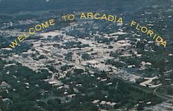 Welcome to Arcadia Florida Postcard