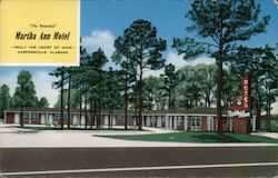 "The Beautiful" Martha Ann Motel Harpersville, AL Postcard Postcard Postcard