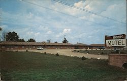 Woods Motel Postcard
