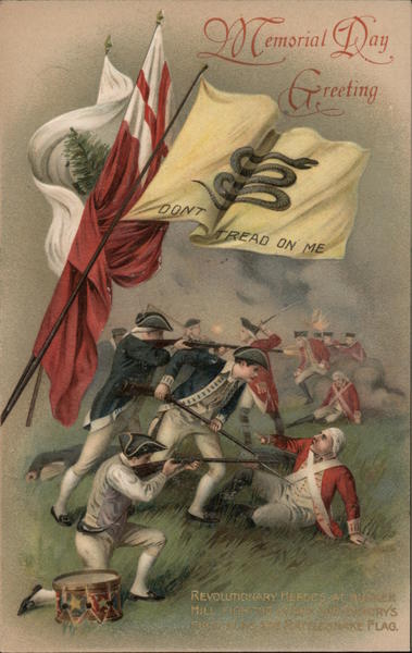 Memorial Day Greetings: Patriots Vs Redcoats