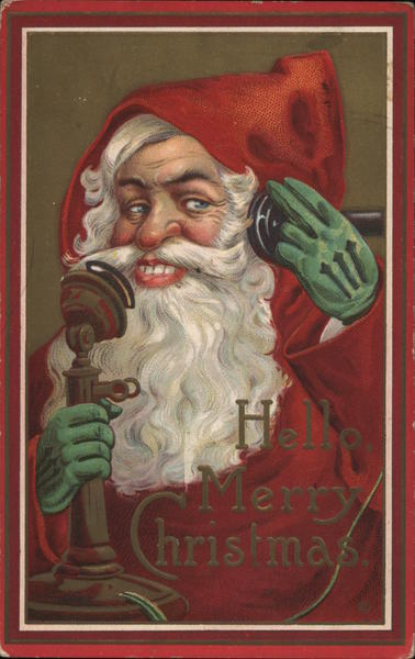Hello Merry Christmas Santa Claus