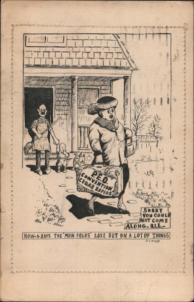 Woman Bound For PEO Convention, Cedar Rapids Iowa Women