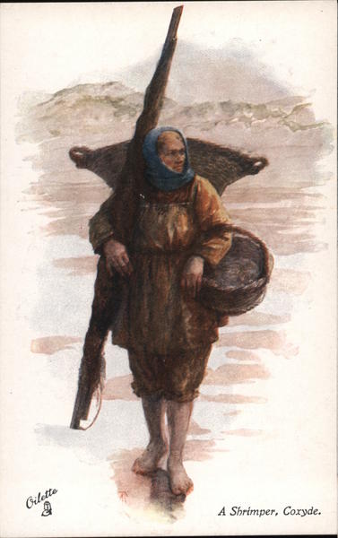 A Shrimper, Coxyde, Belgium A. Forestier Tuck's Oilette Series