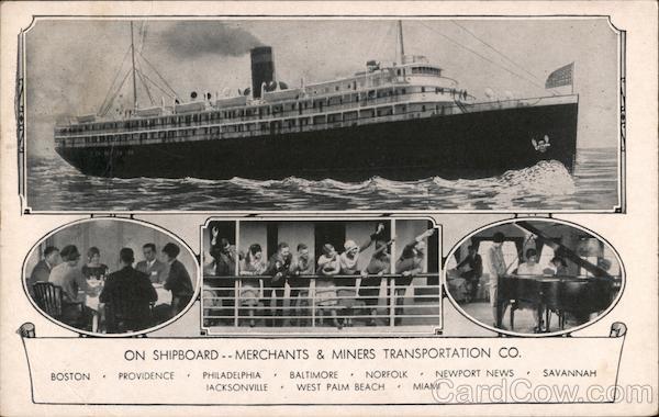 On Shipboard - Merchants & Miners Transportation Co. Views