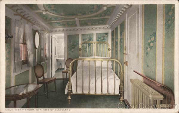 A Stateroom, Steamer City of Cleveland Interiors
