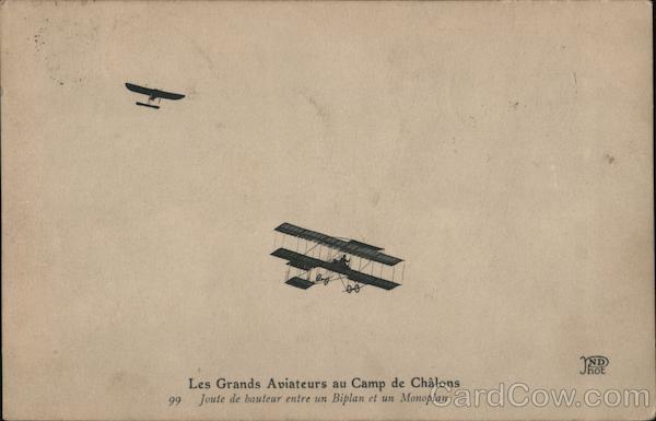 Two Biplanes in the Air France Aircraft