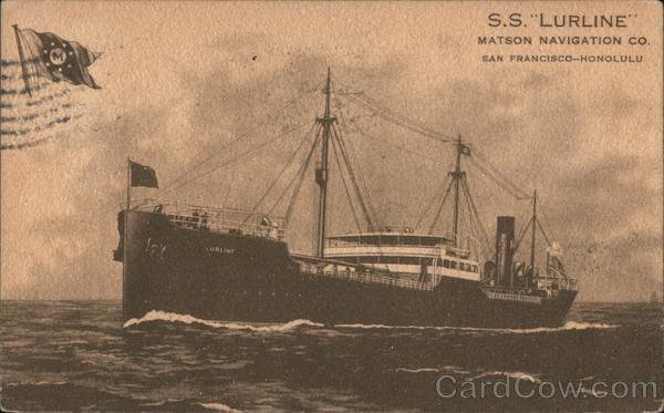 S.S. Lurline of Matston Navigation Co., San Francisco-Honolulu