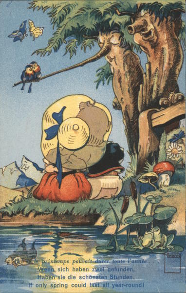 Couple Sitting on Waterfront Minouvis Children