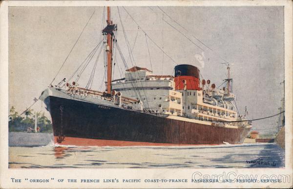 The Oregon. Boats, Ships