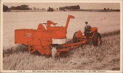 Allis-Chalmers Model "60" All-Crop Harvester Postcard