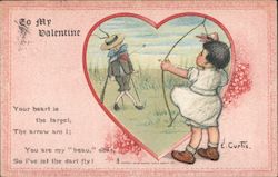 To my Valentine Postcard