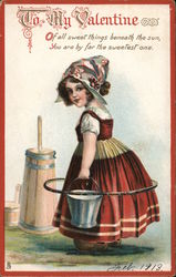 To My Valentine: "Of all sweet things beneath the sun, you are by far the sweetest one" Postcard