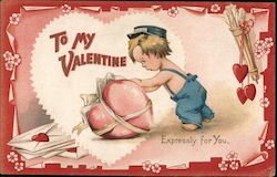 To my Valentine Cupid Postcard Postcard Postcard