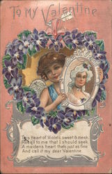 To My Valentine Women Postcard Postcard Postcard