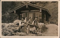 German Musicians Postcard